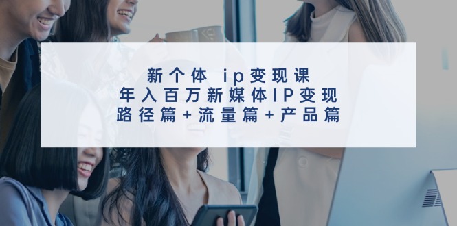 新个体ip变现课,年入百万新媒体IP变现,路径篇+流量篇+产品篇-瀚宇网创
