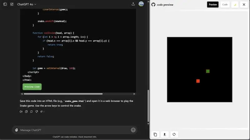 ChatGPT Code Preview|AI编程预览工具-瀚宇网创