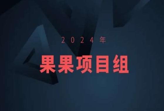 2024年果果项目组项目合集-果果最新项目-瀚宇网创