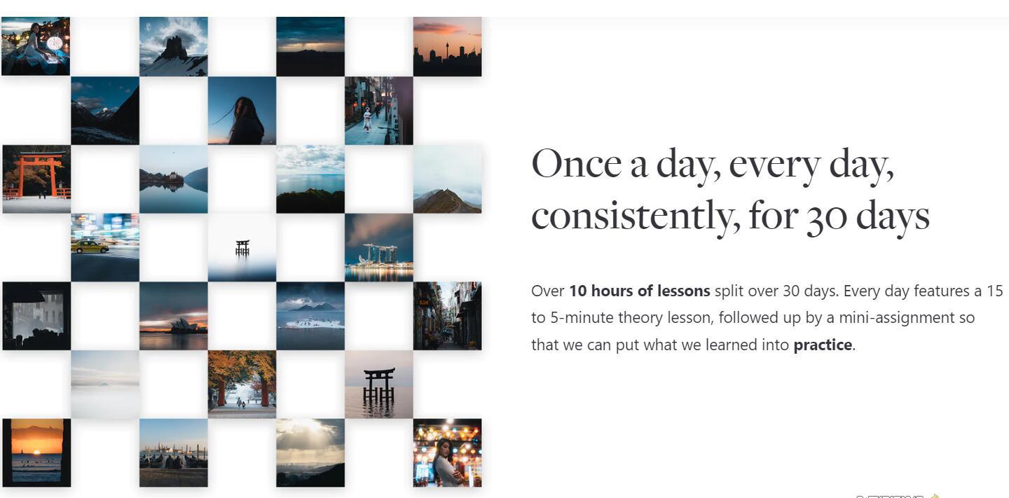 网红摄影师Pat Kay – 30天摄影基础知识加速器教程-30节课-中英字幕-瀚宇网创