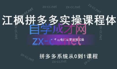 江枫老师·拼多多实操课程-瀚宇网创