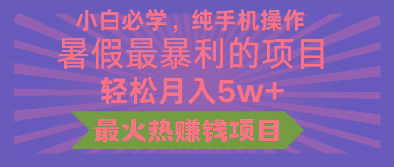 2024暑假最赚钱的项目,小红书咸鱼暴力引流简单无脑操作,每单利润最少500+-瀚宇网创