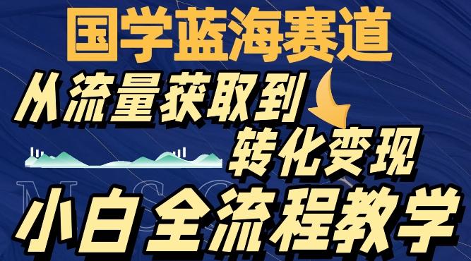 国学蓝海赛道，从流量获取，到转化变现，全流程教学-瀚宇网创