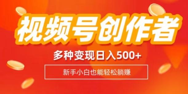 视频号创作者计划,多种变现方式,日入500+【内附1080g视频素材】-瀚宇网创