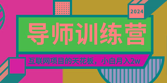 《导师训练营》精准粉丝引流的天花板，小白月入2w-瀚宇网创