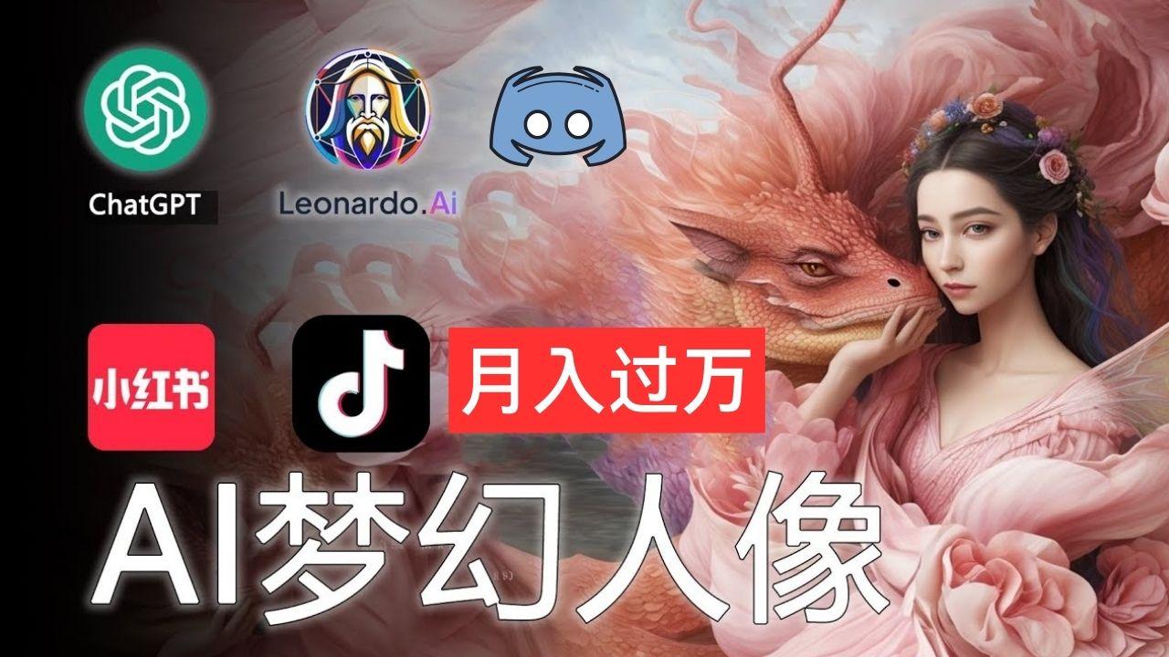 AI摄影梦幻人像：零基础也能月入过万的秘密-瀚宇网创