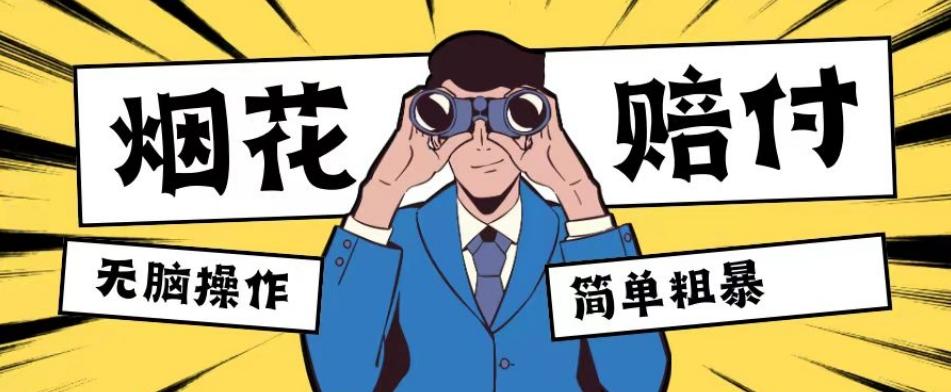 最新蓝海玩法,烟花爆竹赔付,单订单赔付200-500无脑操作【仅揭秘】-瀚宇网创