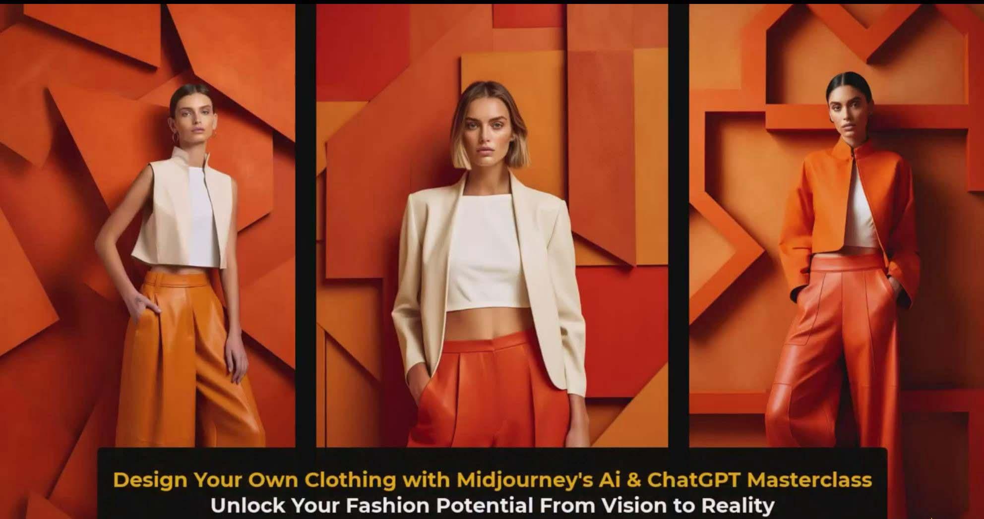 图片[3]-利用 Midjourneys Ai 人工智能设计自己的服装AI大师班-10节课-中英字幕-瀚宇网创