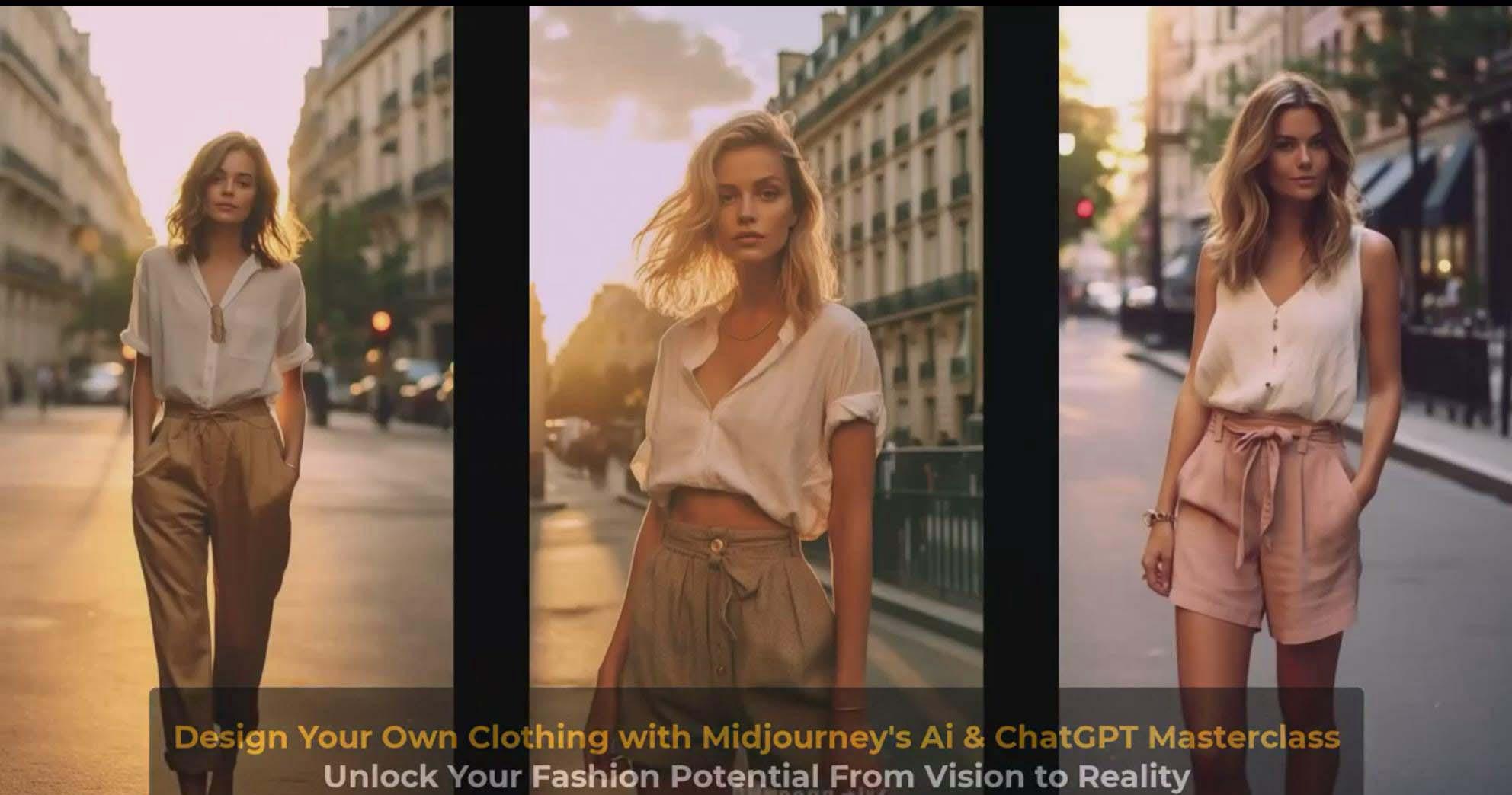 图片[9]-利用 Midjourneys Ai 人工智能设计自己的服装AI大师班-10节课-中英字幕-瀚宇网创