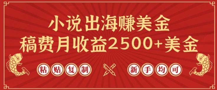 小说出海赚美金，稿费月收益2500+美金，仅需chatgpt粘贴复制，新手也能玩转【揭秘】-瀚宇网创