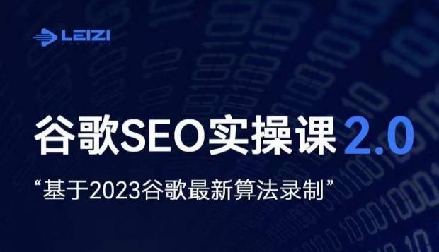 雷子·谷歌SEO 2.0实战课,独立站询盘自由必备,基于2023谷歌最新算法录制-瀚宇网创