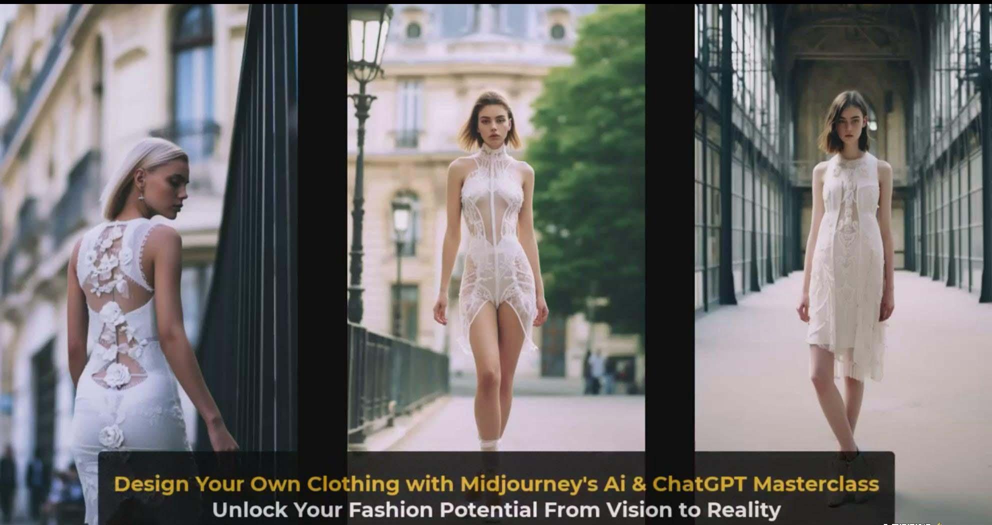 图片[4]-利用 Midjourneys Ai 人工智能设计自己的服装AI大师班-10节课-中英字幕-瀚宇网创