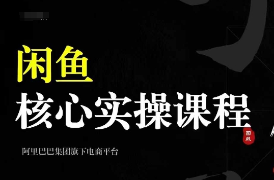 2024闲鱼核心实操课程，从养号、选品、发布、销售，教你做一个出单的闲鱼号-瀚宇网创
