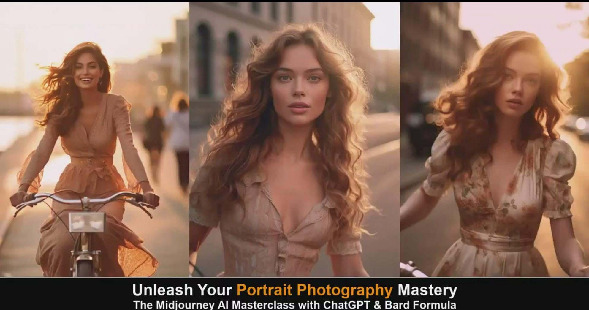 图片[4]-(9312期)Midjourney v5 ChatGPT 和 Bard AI人工智能人像摄影大师班-15节-中英字幕-瀚宇网创