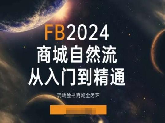 2024Faceboo商城自然流(从入门到精通)，玩转脸书商城全闭环-瀚宇网创