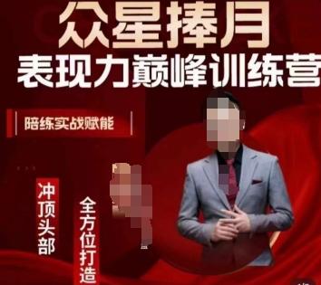 众星捧月表现力巅峰训练营，全方位打造，陪练实战赋能-瀚宇网创