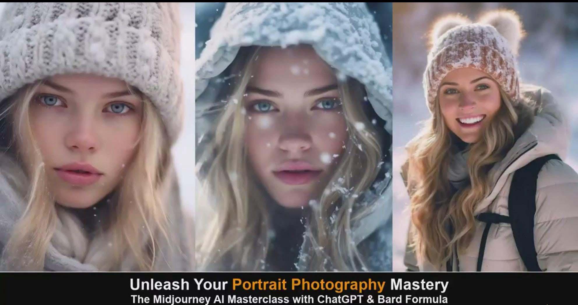 图片[5]-(9312期)Midjourney v5 ChatGPT 和 Bard AI人工智能人像摄影大师班-15节-中英字幕-瀚宇网创