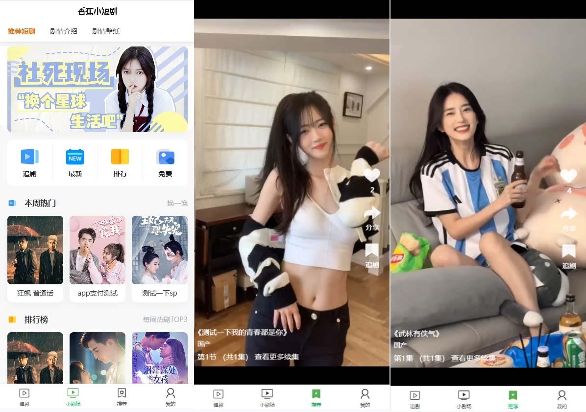 (8542期)小剧场短剧影视系统源码 全开源 带支付收益+会员机制+代理推广等模式【…-瀚宇网创