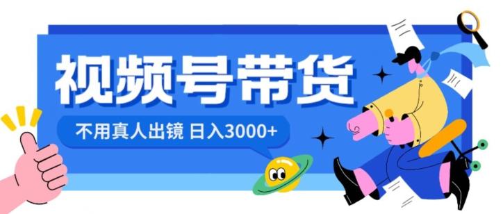 视频号带货，日入3000+，不用真人出镜-瀚宇网创
